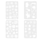 thumbnail image 3 of 4 Piezas Reusabletemplate Set Stencils Painting Craft Para Journal Notebook, 3 of 5