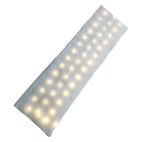 Bothyi - Manta De Nieve Artificial Decorativa Con Luces Led Decoración De Invierno 1.2Mx0.33M