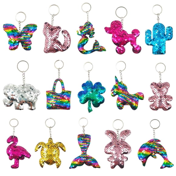 Llavero GuassLee Flip con Lentejuelas – Recuerdos de Fiesta al Por Mayor