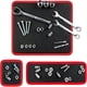thumbnail image 1 of 3-Piece Magnetic Tool Parts Mat and Telescoping Magnetic Pickup Tool, Flexible Magnetic Tool Holder Pad W/ Built-In-Magnets Pull Force Extendable Magnet for Mechanic Wrench Screw Bolt, 1 of 3