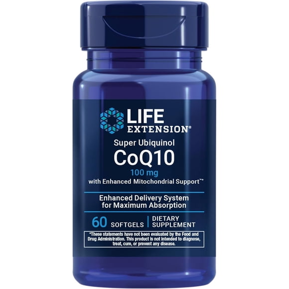 Fórmula de Apoyo Diario Life Extension Super Ubiquinol 60 Unidades