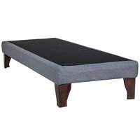 Bloccare - Base De Cama 1 Plazas Largo 190 Cm - Patas De Madera 19.5 Cm