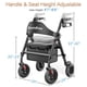 thumbnail image 5 of Andador Plegable Soundfuse con Asiento y Ruedas de 20 cm, 5 of 8