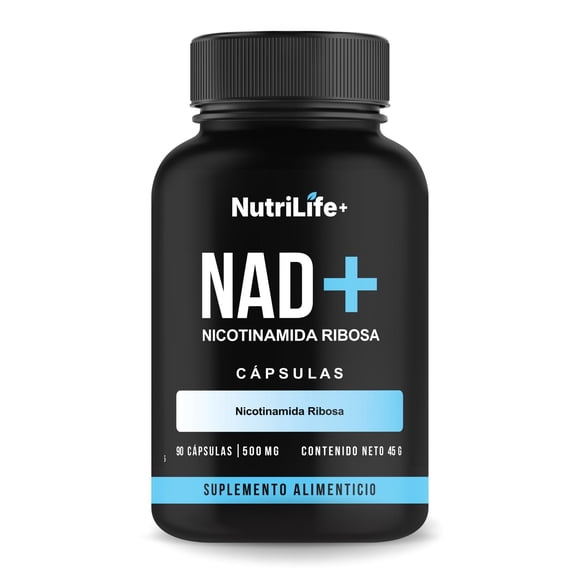 Nad+ Nicotinamida Ribosa 90 Capsulas 500mg Nutrilife+ Sin Sabor