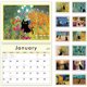 thumbnail image 1 of Calendario de Pared GuassLee Arte de Gatos, 1 of 3