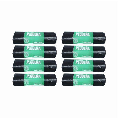 Genérico - Pack 8 Bolsas De Basura Pequeña 70X50Cm