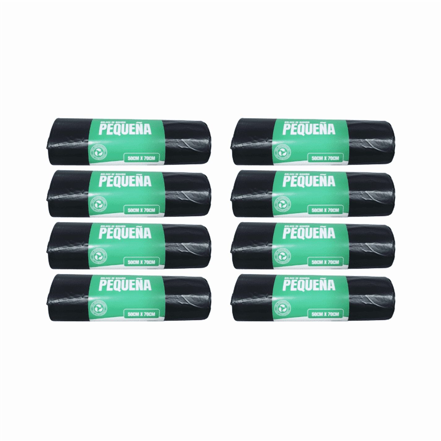 Genérico - Pack 8 Bolsas De Basura Pequeña 70X50Cm