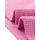 thumbnail image 5 of INSPIRE CHIC Conjunto de salón de punto waffle para mujer, pijama de manga corta con bolsillos, mezcla de algodón suave para primavera verano S Rosa brillante, 5 of 6
