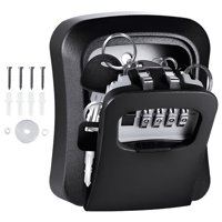 Crusec - Caja De Almacenamiento De Llaves Impermeable Fuerte Pared