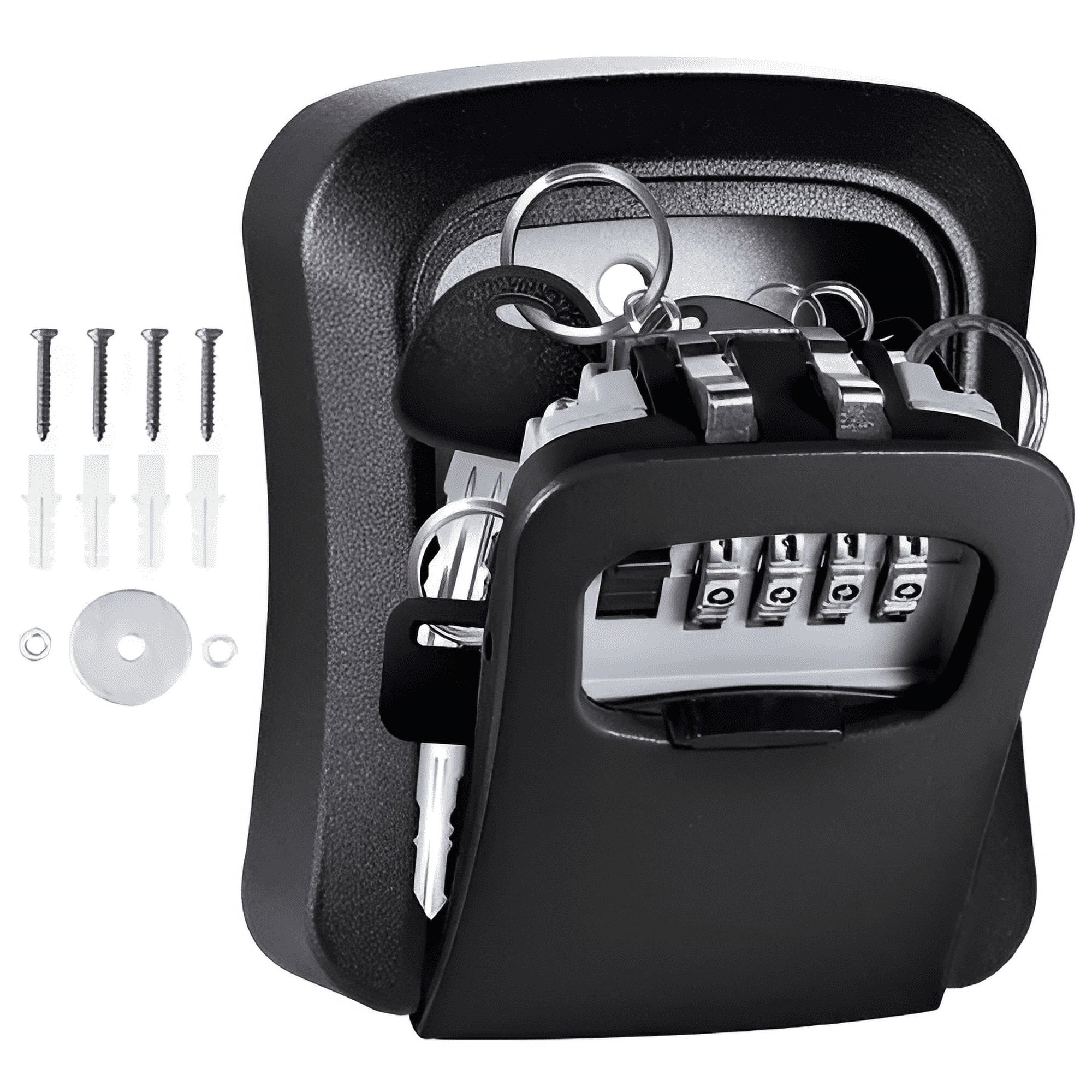 Crusec - Caja De Almacenamiento De Llaves Impermeable Fuerte Pared