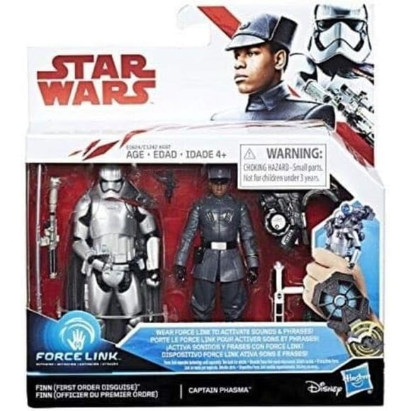 Figura de acción Star Wars Force Link Finn y Captain Phasma