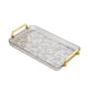 thumbnail image 1 of Bandeja Para Servir Con Asa Bandeja Para Frutas Bandeja Para Mesa De Café Bandeja Para Perfumes De Hotel Hogar Gris, 1 of 3