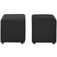 thumbnail image 1 of Set Pouf Cali 1c Felpa 30 Negro, 1 of 5