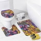 thumbnail image 4 of Mononoke Segundo capítulo Hinezumi-theme 4-Piece Shower Curtain Set with Rugs, Waterproof Bathroom Decor Set Includes Bath Mat, U-Shaped Rug, Toilet Lid Cover and Curtain with Hooks, 4 of 6