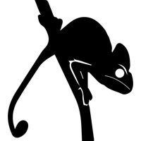 Rienda Libre Graphics - Decomural Chameleon Lizard Ws-32692