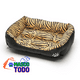 thumbnail image 1 of Cama Ultrasuave para Mascotas Animal Print Tigre Talla XL 80cm x 60cm, 1 of 8