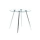 thumbnail image 1 of Mesa Redonda De Vidrio Minimalista 120cm - Estructura Silver Plata, 1 of 3