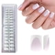thumbnail image 1 of Press on Nails Jsiallye, punta francesa blanca lechosa, 240 unidades, 1 of 8