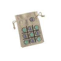 Genérico - Set Tic Tac Toe, Regalo Con Temática De Pascua Para Niños, Con Bolsa Y Guijarros