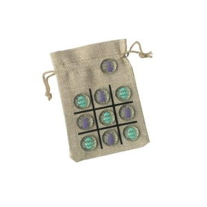Genérico - Set Tic Tac Toe, Regalo Con Temática De Pascua Para Niños, Con Bolsa Y Guijarros