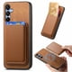 thumbnail image 4 of Funda de Cuero Magnética con Tarjetero para Samsung Galaxy A15 Cubierta Delgada Marrón, 4 of 5