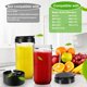 thumbnail image 2 of Vaso de repuesto UBYNID Magic Bullet Blender, 650 ml, paquete de 2, 2 of 8