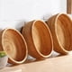 thumbnail image 3 of Xiao Hua Juego de 3 Piezas de Cestas Tejidas, Usado para Almacenar y Organizar Frutas, Verduras, Tazones, Comida, Cesta de Almacenamiento circular Tejida de Ratán para Encimera de Cocina, (Grande,, 3 of 4