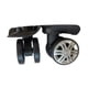 thumbnail image 1 of 2 Uds Rueda Silenciosa Para Equipaje Rotación 360 Universal Resistente Para Kits De Equipaje Negro Sin Freno, 1 of 5