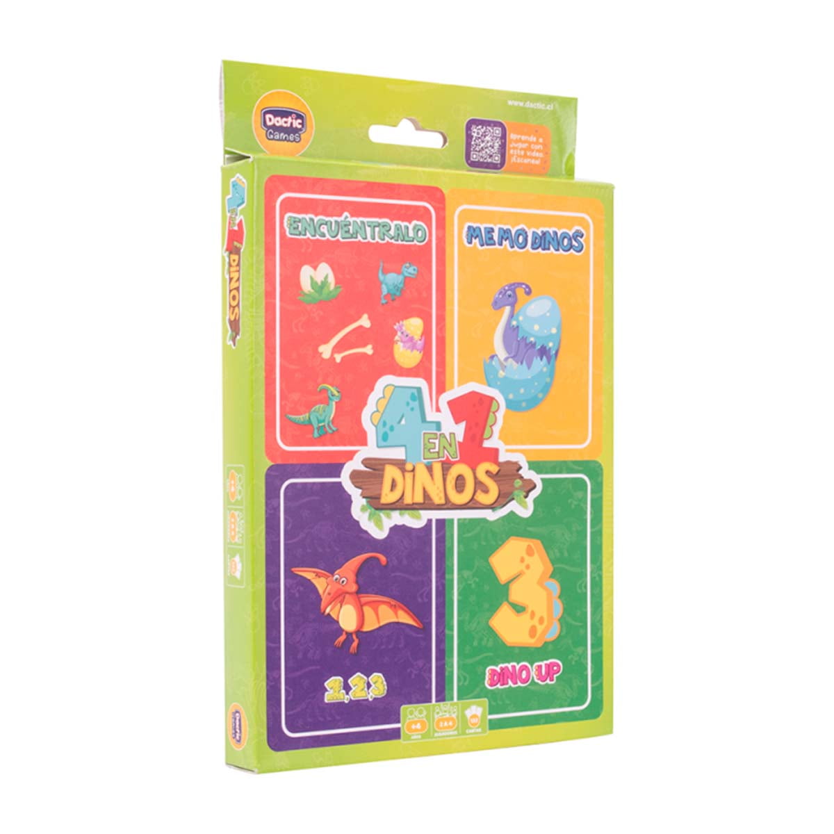 Juego De Mesa. Dinosaurio 4 En 1 Dactic