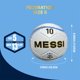 thumbnail image 4 of Pelota de fútbol Icon Sports Messi AFA licenciada, tamaño 5, blanca, 4 of 6