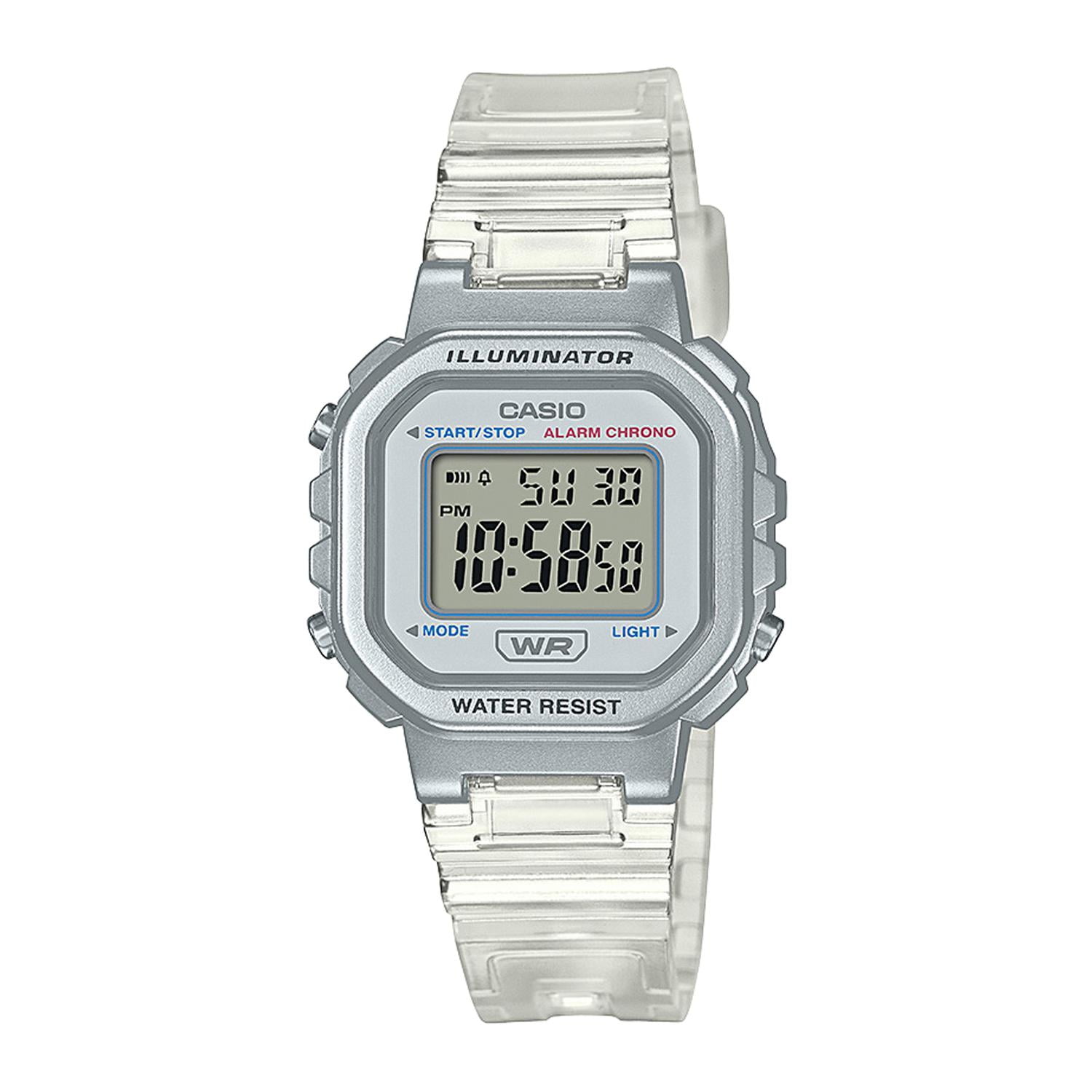 Reloj Casio La-20whs-7adf Resina Juvenil Plateado Plateado