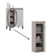 thumbnail image 5 of Mueble Lavamanos 9002Mb 1 Puerta 3 Nichos Beige Malbec - Blanco., 5 of 6