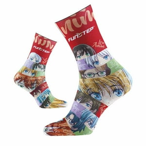 Calcetines Funstep Divertidos Rojo/Malva M ( 36-39)