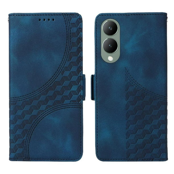 Carcasa FOXDOCK Vivo Y28 5G de cuero PU, diseño acolchado clásico, protección contra caídas y rayones