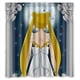 thumbnail image 1 of Cortina de ducha de Sailor Moon Girl Anime Willie, juego de cortina de baño con ganchos, tamaño 66 x 72 pulgadas, 1 of 3