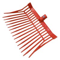 Ioensy - Cabeza De Horca Para Rastrillo De Estiércol De Caballo, Cabezal De Repuesto Para Horquilla De Estiércol De Caballo, Color Rojo