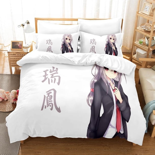 Zuihou (Kancolle) Bedding Set Single Twin Full Size Bed Set Aldult Kid Bedroom Duvet cover Sets bed sheet set Bed Sheets