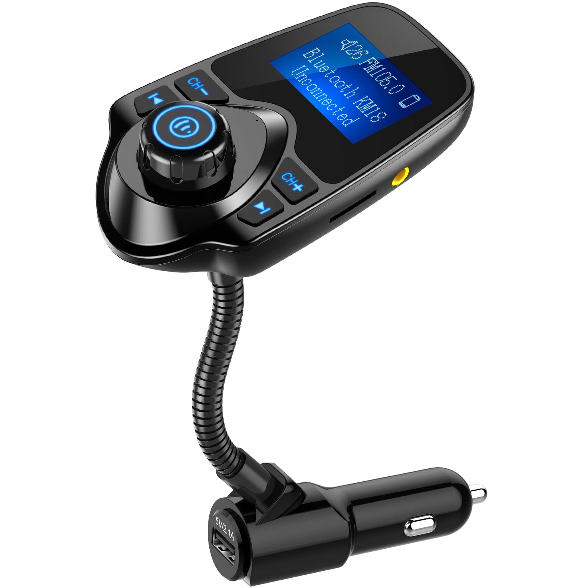 Transmisor Fm Bluetooth Para Coche Nulaxy Km18 Con Pantalla De 1,44 Pulgadas