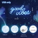 thumbnail image 5 of Letrero decorativo DECANIT Good Vibes luz neón USB 41x20x2 cm, 5 of 6