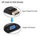 thumbnail image 2 of Adaptador DisplayPort a VGA Ankey chapado en oro, paquete de 4, 2 of 6