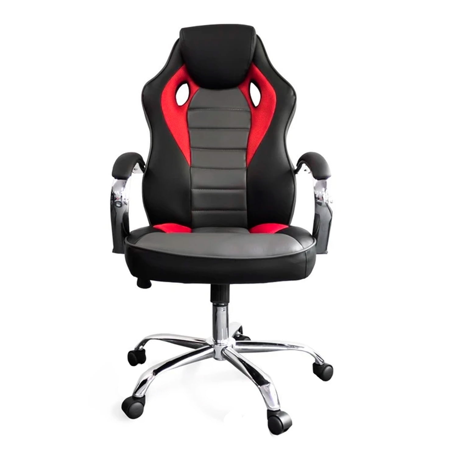 Silla Gamer Nibio Rookie Reclincable Cuero Pu Roja