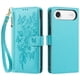thumbnail image 2 of Funda Billetera Floral en Relieve iphone17 air con Tarjetero y Cremallera Verde, 2 of 6