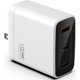 thumbnail image 1 of Cargador Vebner Rápido 100W Doble USB-C Más USB-A GaN Blanco, 1 of 5