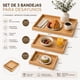 thumbnail image 2 of Set 3 Bandejas De Madera Para Desayuno Servir o Decorativas, 2 of 3