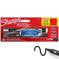 Set 2 Marcadores Acrílicos Sharpie Punta Bala Blanco Y Negro