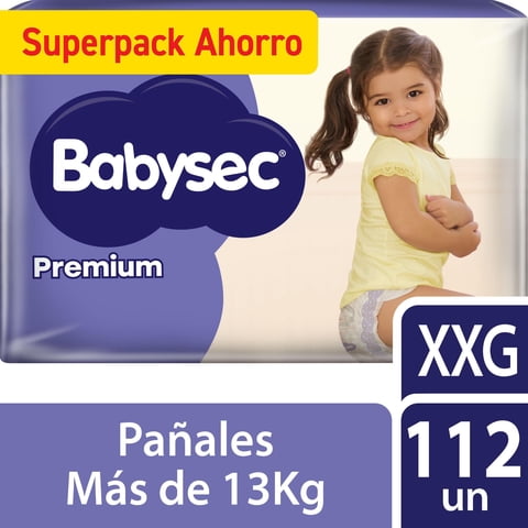 Pañales De Bebé Babysec Premium Talla Xxg X112