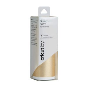 Vinilo Inteligente Cricut Joy - Hoja De Calcomanías Adhesivas Brillantes Permanentes - Dorado