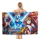 thumbnail image 1 of Mega Man Toalla de playa de secado rápido con diseño temático, regalo para mujeres y niñas, ideal para cumpleaños, fans, amantes de la música, uso en la playa o al aire libre, 78 × 150 cm, 1 of 6