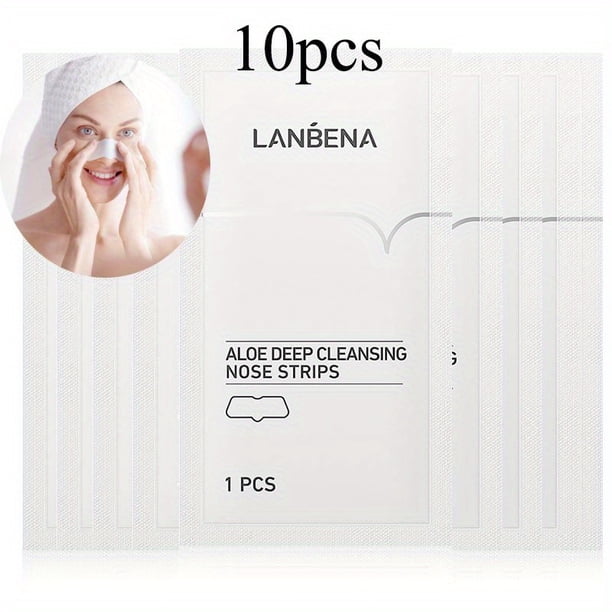 60Pcs Nose Strips Deep Cleansing Peel Off Mask: Get Rid of Blackheads Instantly with Nose Plants Pore Strips Blackhead Cleanser Mask!