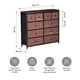 thumbnail image 4 of Cómoda Cajonera con 10 Cajones Anshan Relan Simil Madera y Metal, 4 of 8